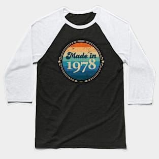 Retro Vintage Made In 1978 Baseball T-Shirt